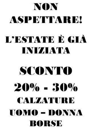 Sconti estivi